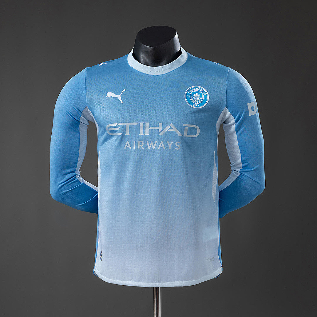 Manchester City 26/27 Home Player Version Long Sleeved Jersey - imagem 1
