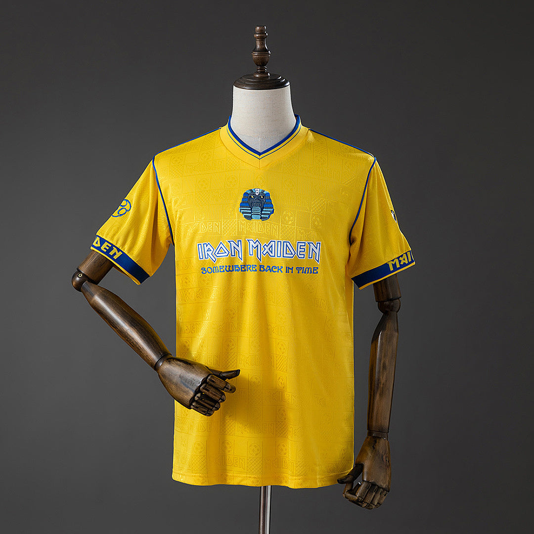 Iron Maiden x West Ham United 2008 Retro Yellow Jersey - imagem 1