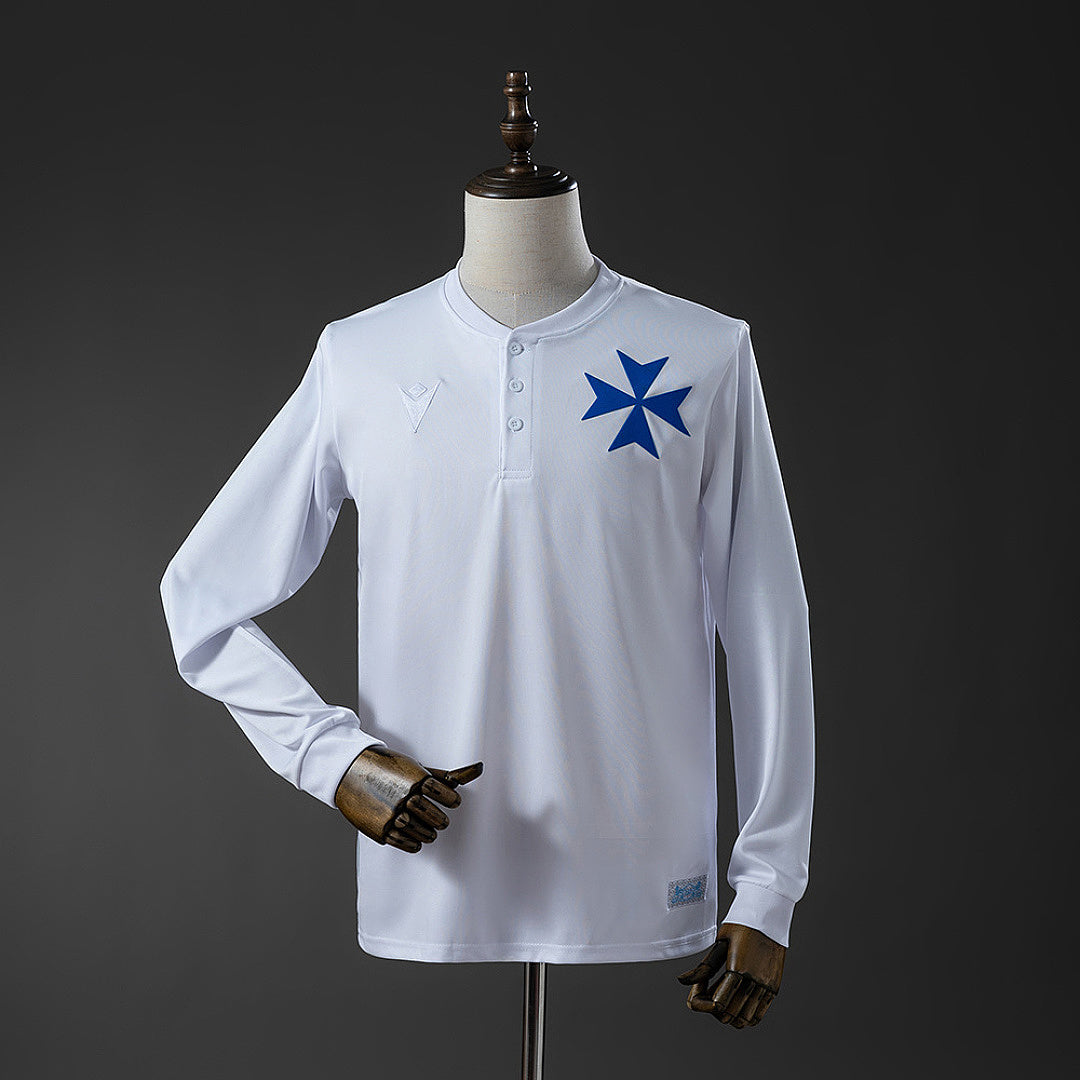 Blackburn Rovers 150th Anniversary Edition Long-Sleeved White Jersey - imagem 1