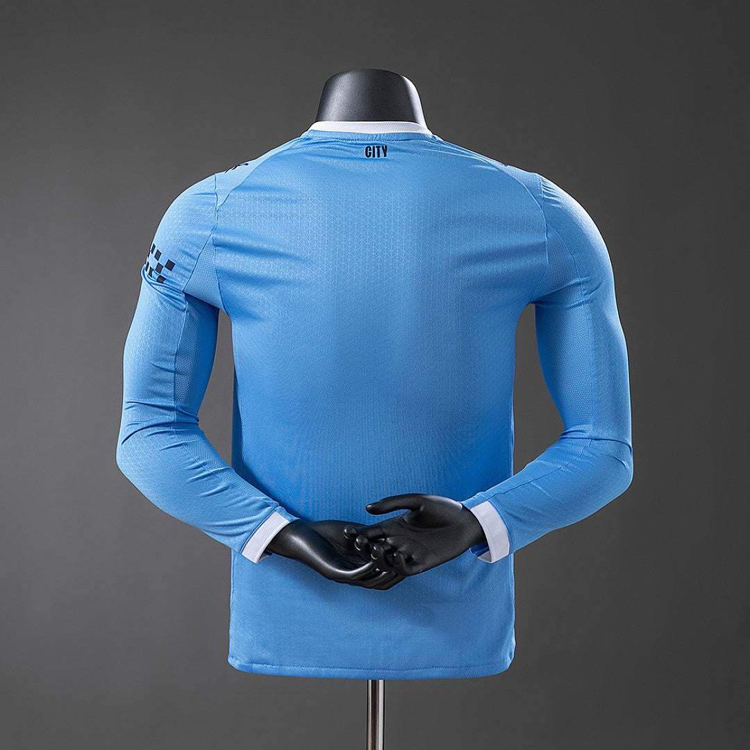 Manchester City 25/26 Home Long-Sleeve Player Version Jerseys - imagem 2