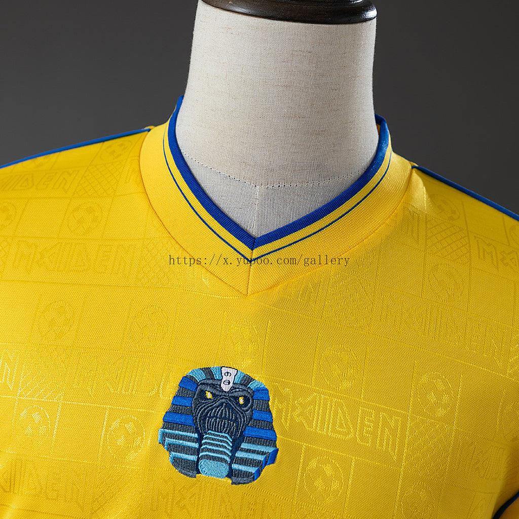 Iron Maiden x West Ham United 2008 Retro Yellow Jersey - imagem 6