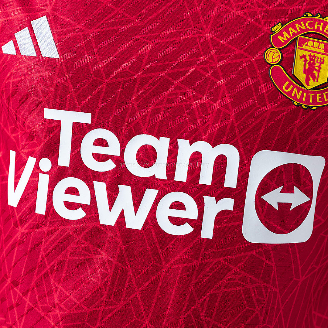 M-U 23/24 Home Retro Player Version Jersey - imagem 8