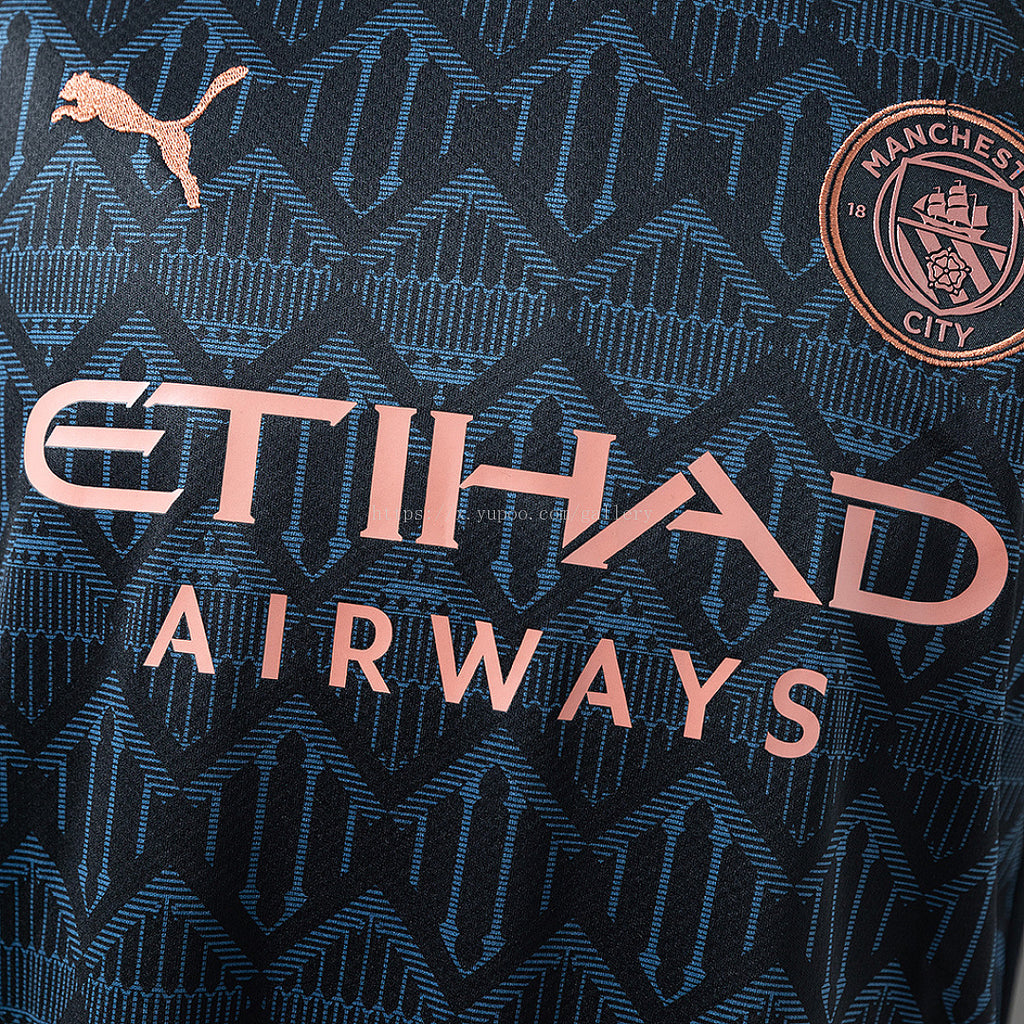 Manchester City 20/21 Away Retro Jersey - imagem 8