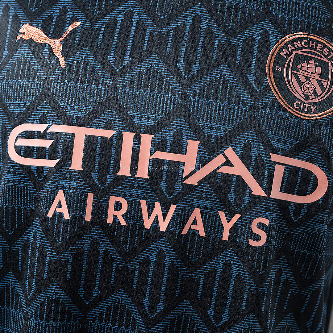 Manchester City 20/21 Away Retro Jersey - imagem 8