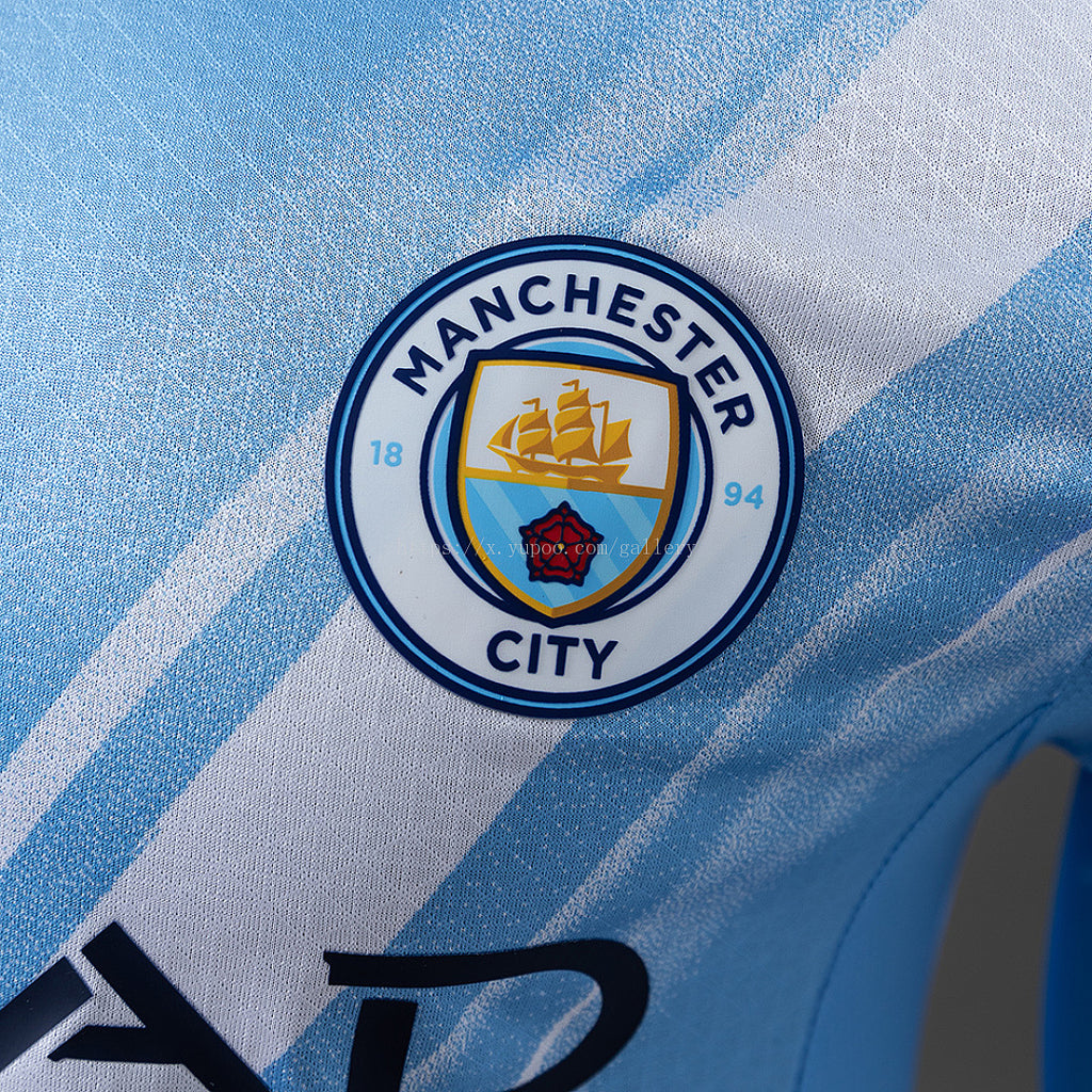 Manchester City 25/26 Home Long-Sleeve Player Version Jerseys - imagem 9