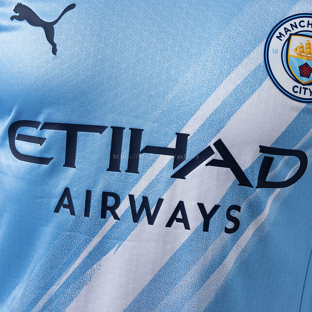 Manchester City 25/26 Home Long-Sleeve Player Version Jerseys - imagem 10